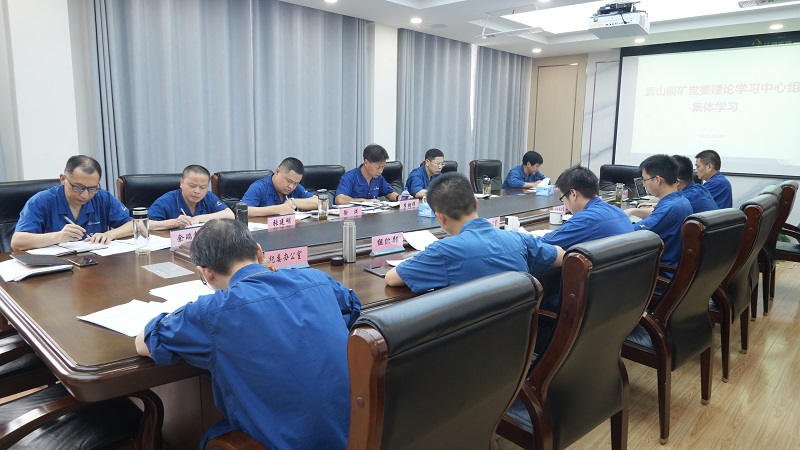 5月30日下午，武山銅礦舉行黨委理論學(xué)習(xí)中心組專題學(xué)習(xí)會(huì)議（馮浩）.jpg